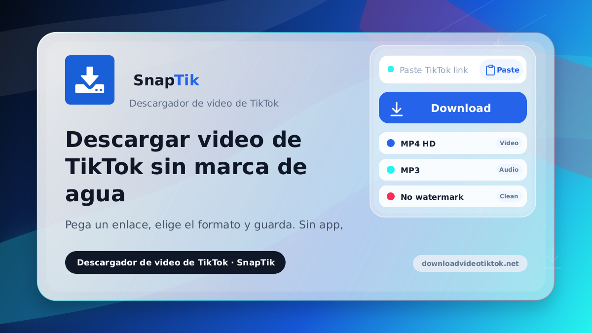 SnapTik - descargar video de TikTok sin marca de agua