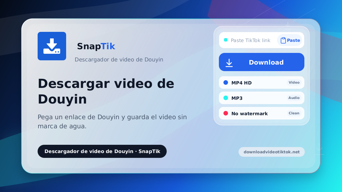 SnapTik - descargar video de Douyin