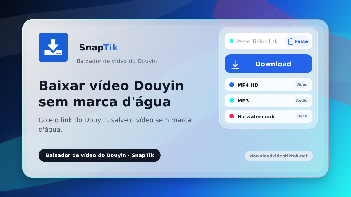 SnapTik - baixar vídeo do Douyin