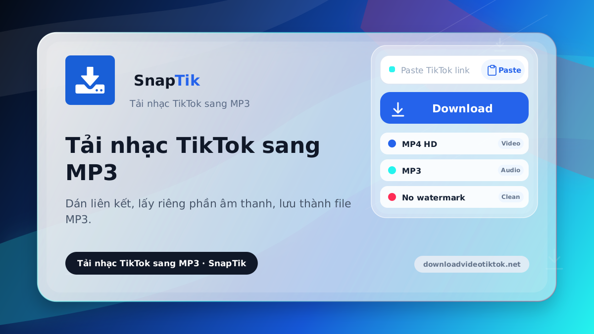 SnapTik - tải nhạc TikTok sang MP3