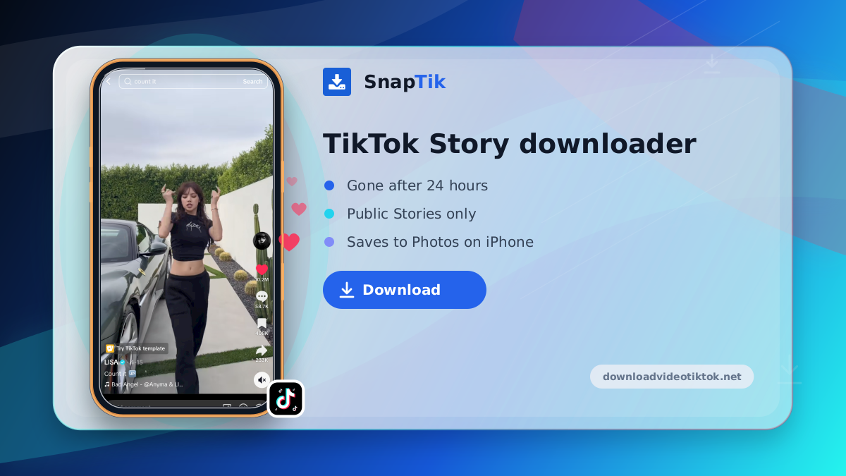 SnapTik - TikTok Story downloader