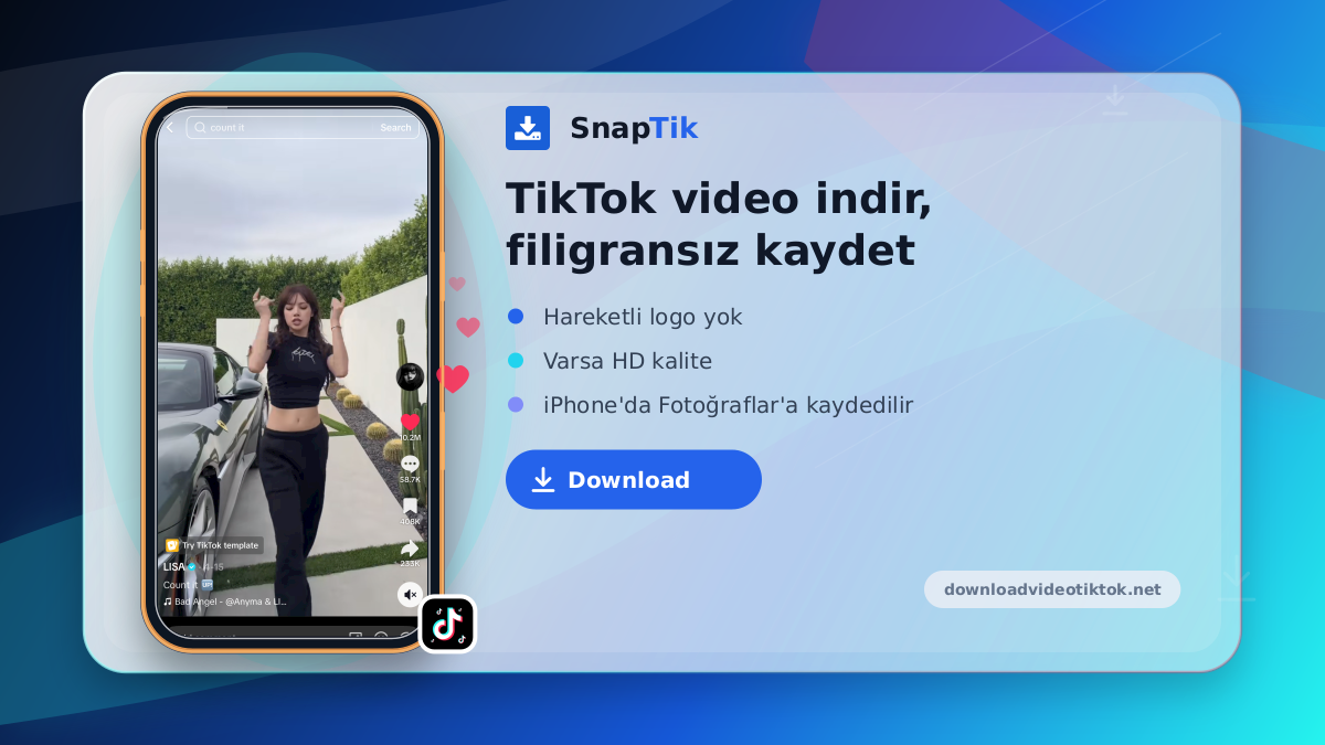 SnapTik - filigransız TikTok video indirme