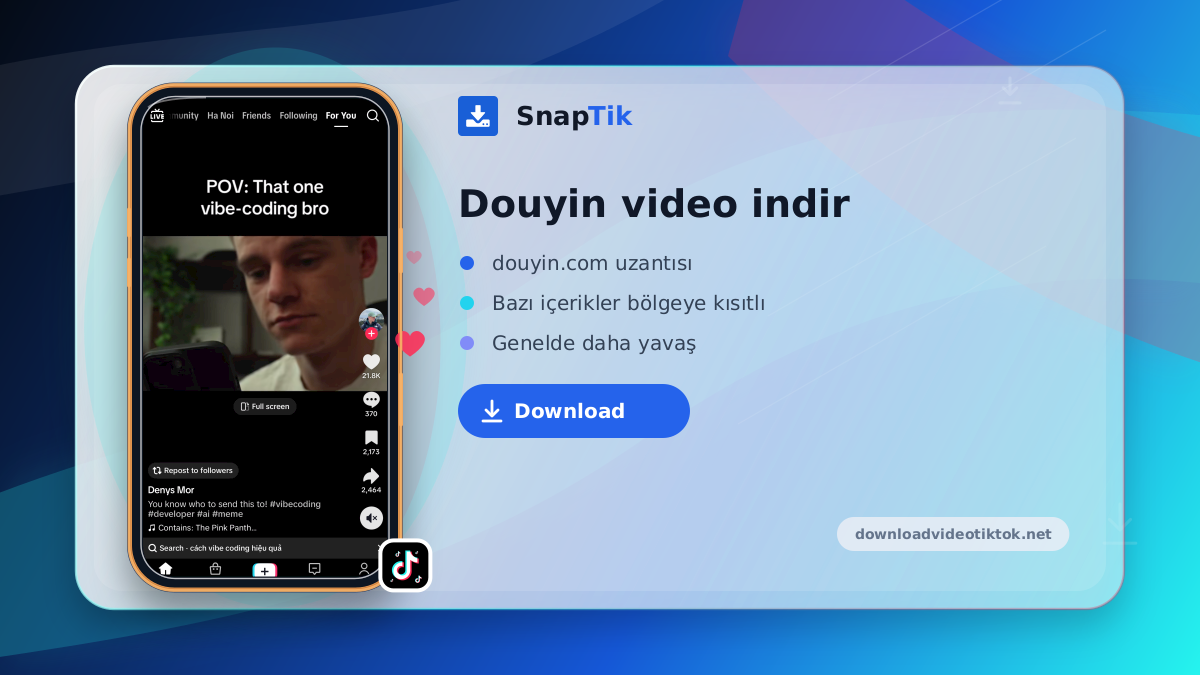 SnapTik - Douyin video indirici
