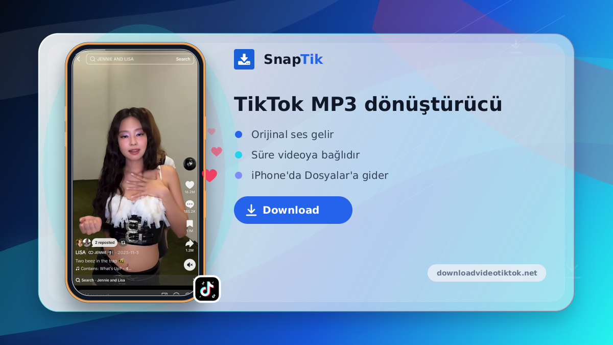 SnapTik - TikTok MP3 dönüştürücü