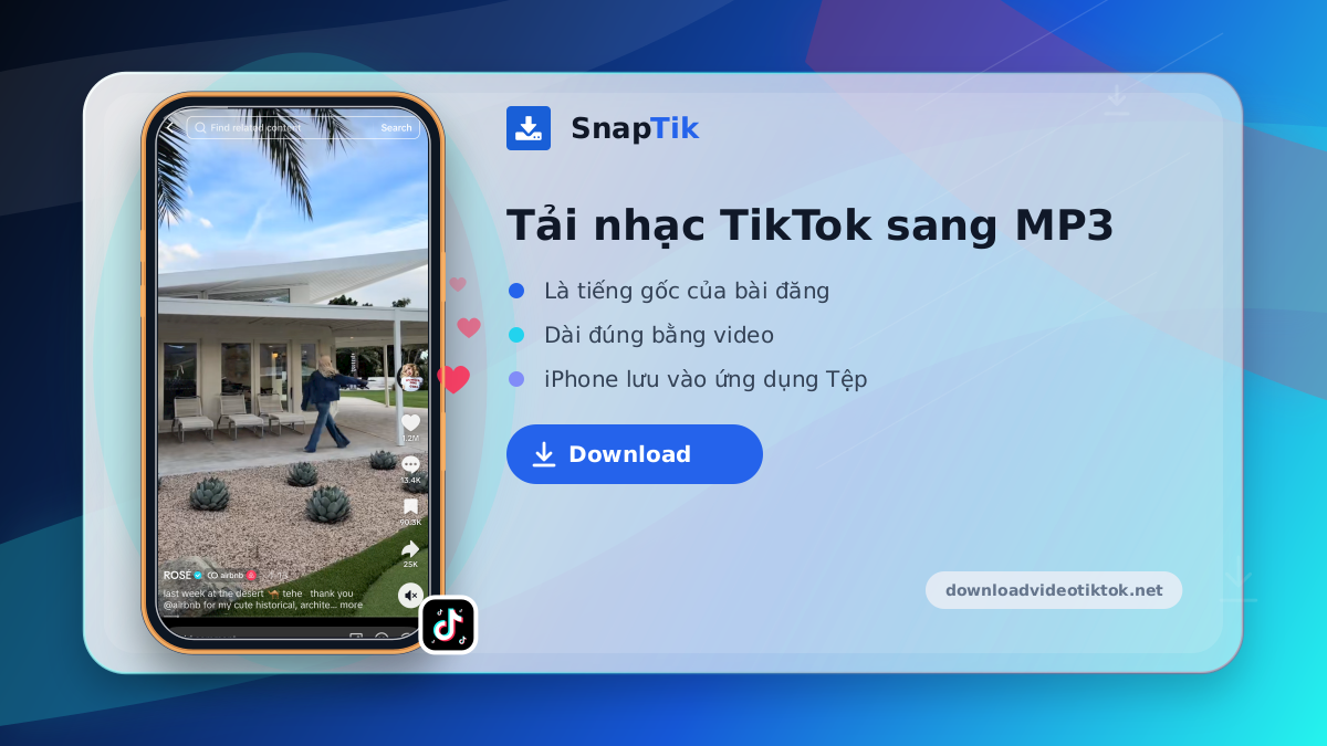 SnapTik - tải nhạc TikTok sang MP3